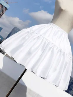 Sweet Lolita Jupons Polyester Blanc Lolita Jupe