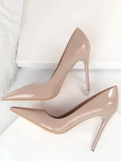 Talon haut escarpins femme bout pointu