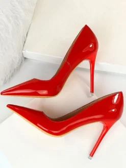 Talon haut escarpins femme bout pointu