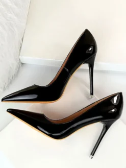 Talon haut escarpins femme bout pointu