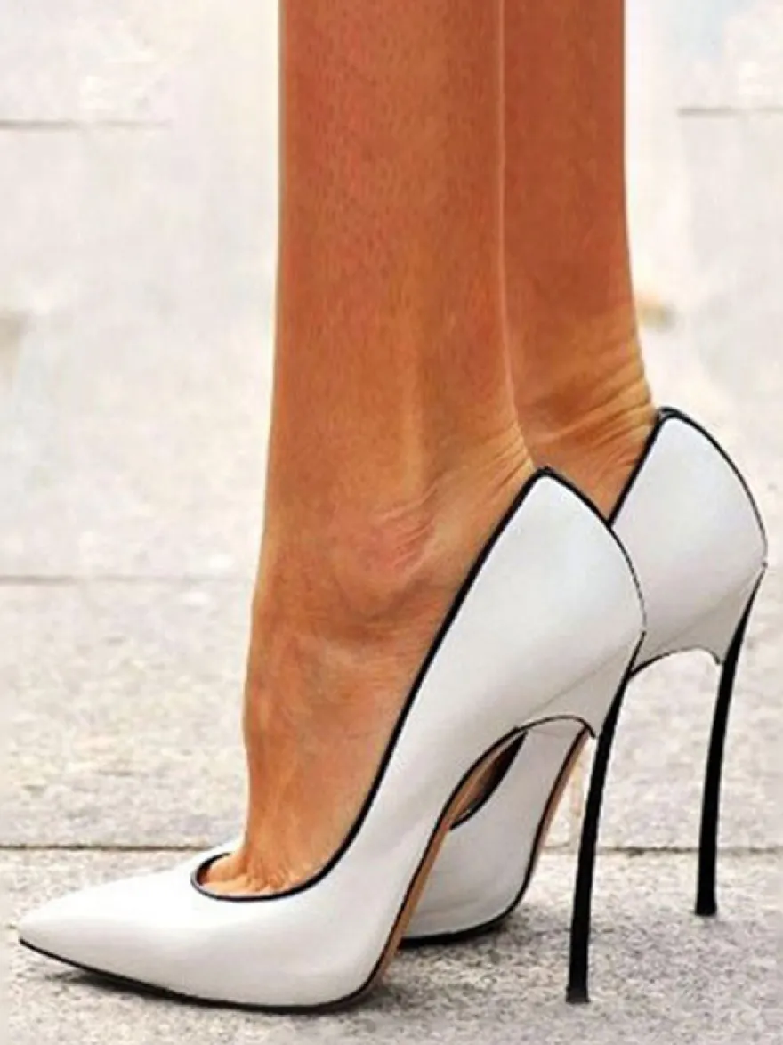 Talon haut escarpins femme bout pointu