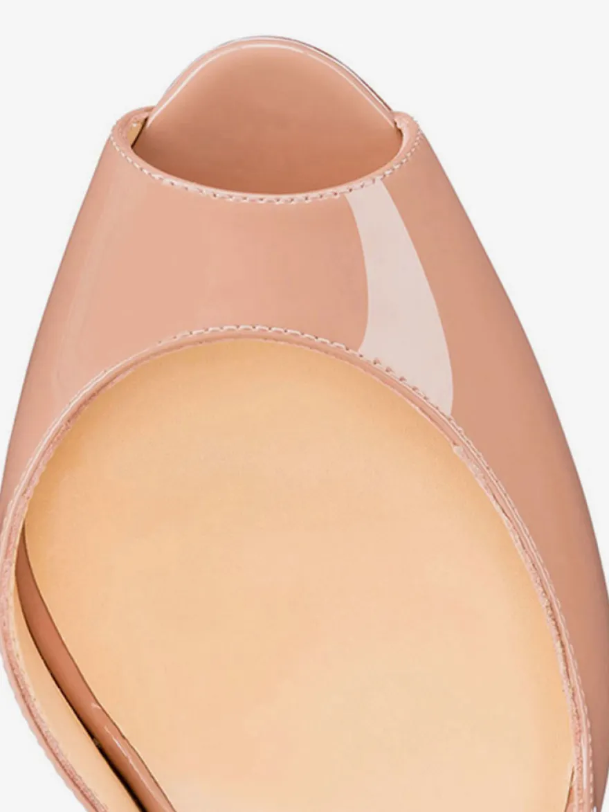 Talon haut escarpins femme bout ouvert
