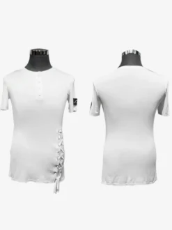 Top de danse latine blanc hommes vêtements de danse de danseur latine Sexy