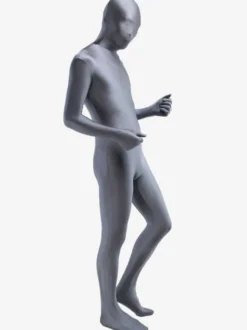 Toussaint Cosplay Costume de Zentai unisexe gris en lycra fibre de élastique Déguisements Halloween