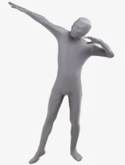 Toussaint Cosplay Costume de zentai gris unicolore en lycra spandex Déguisements Halloween
