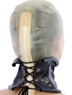 Toussaint Cosplay Costume Tour de cou en latex noir Déguisements Halloween