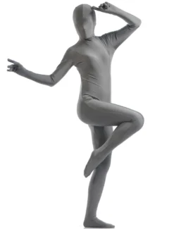 Toussaint Cosplay Costume Zentaï en lycra spandex gris foncé Déguisements Halloween