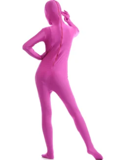 Toussaint Cosplay Costume Zentaï en lycra spandex rose Déguisements Halloween