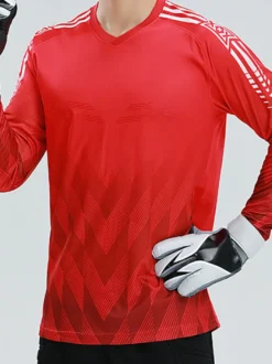 T-Shirt De Sport Arbitre Homme Manches Longues Football Polyester Confortable