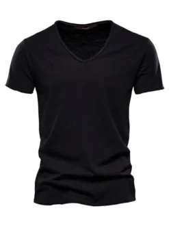 T-shirts Chic Col V Manches Courtes