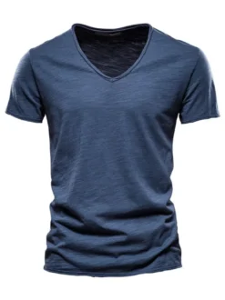 T-shirts Chic Col V Manches Courtes