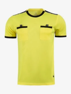 T-shirt Sport Arbitre Homme Manches Courtes Football Polyester Confortable Poches