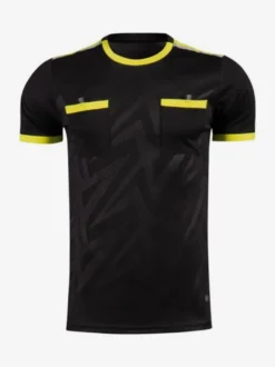 T-shirt Sport Arbitre Homme Manches Courtes Football Polyester Confortable Poches