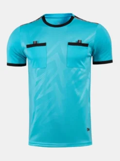 T-shirt Sport Arbitre Homme Manches Courtes Football Polyester Confortable Poches