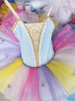 Tutu de ballet professionnel du Lac des cygnes pour filles blanc bouffant style princesse tenue de danse de ballerine.