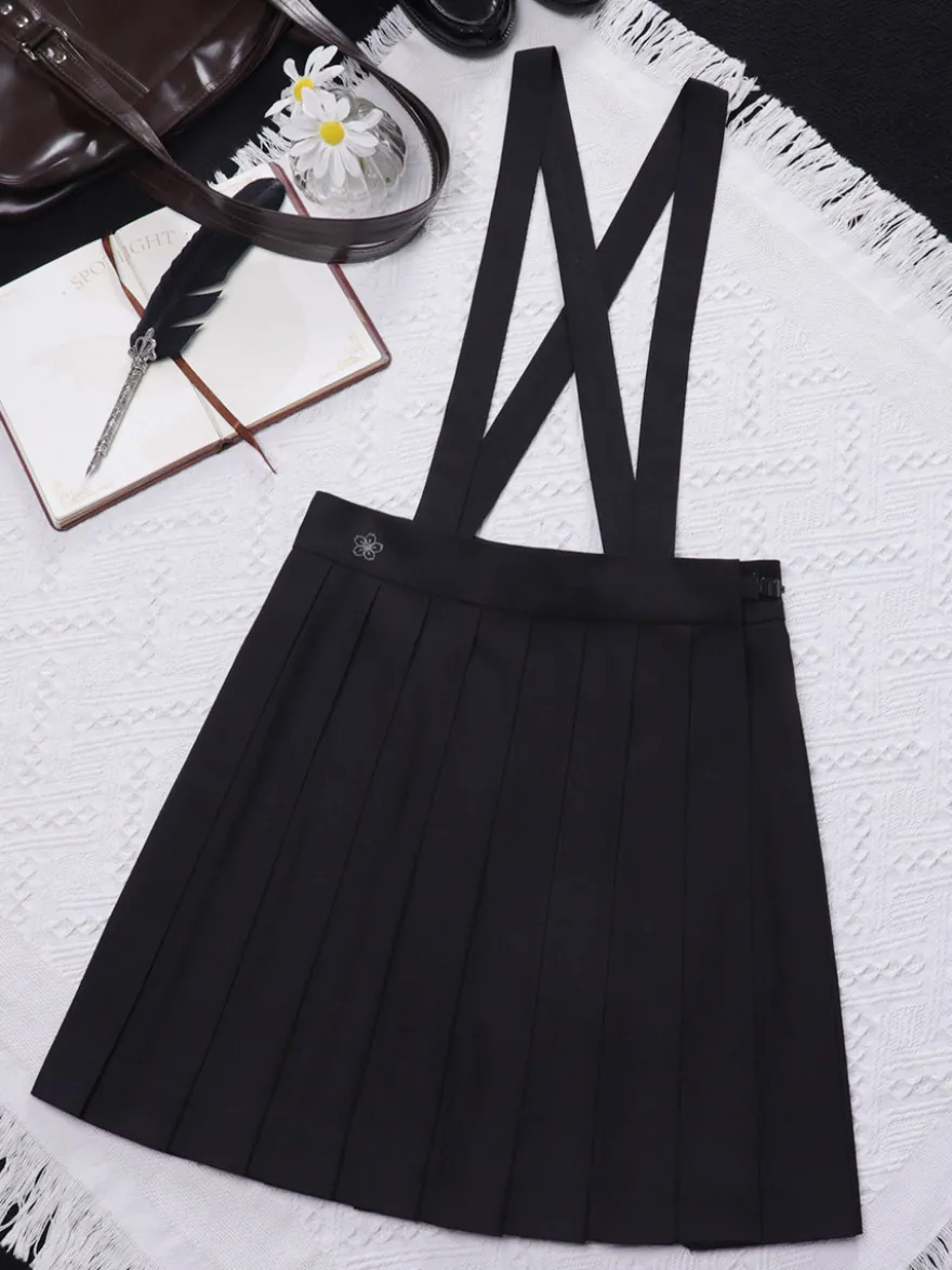 Uniforme scolaire japonais Lolita classique SK Jupes Lolita plissées noires