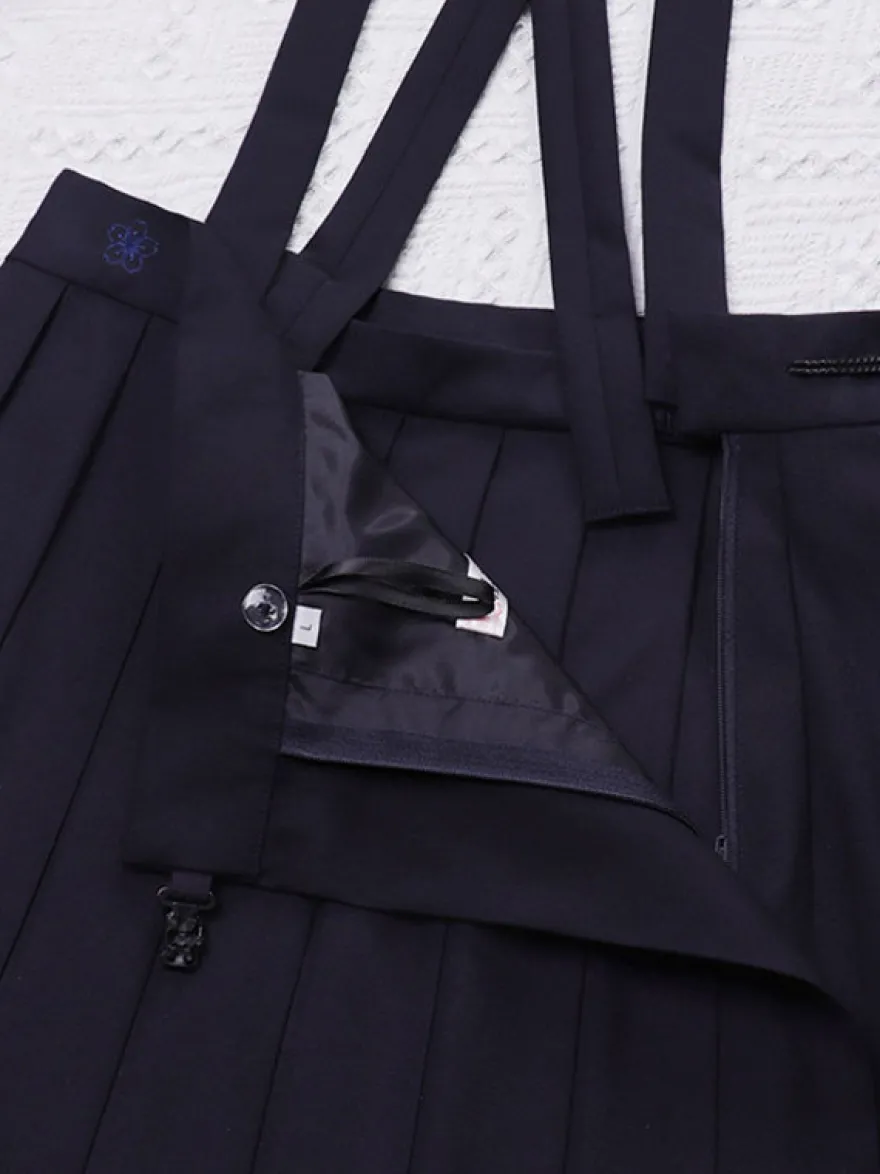 Uniforme scolaire japonais Lolita classique SK Jupes Lolita plissées noires