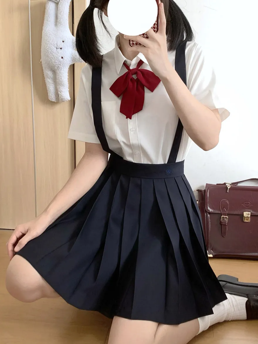Uniforme scolaire japonais Lolita classique SK Jupes Lolita plissées noires