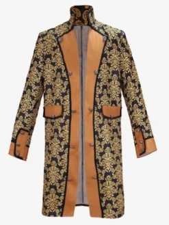 Veste boutonnée Steampunk pour homme veste vintage redingote gothique queue-de-pie