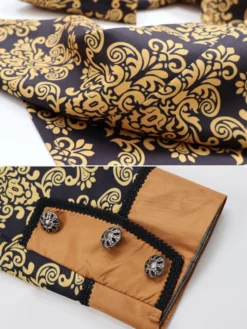 Veste boutonnée Steampunk pour homme veste vintage redingote gothique queue-de-pie