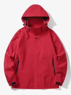 Veste à capuche décontracté homme zippée en polyester Smart