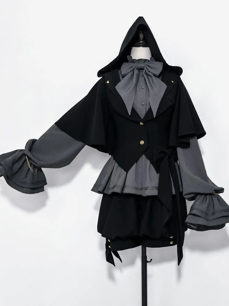 Veste à capuche oreilles lapin gothique Lolita rétro