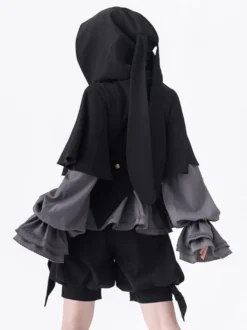 Veste à capuche oreilles lapin gothique Lolita rétro