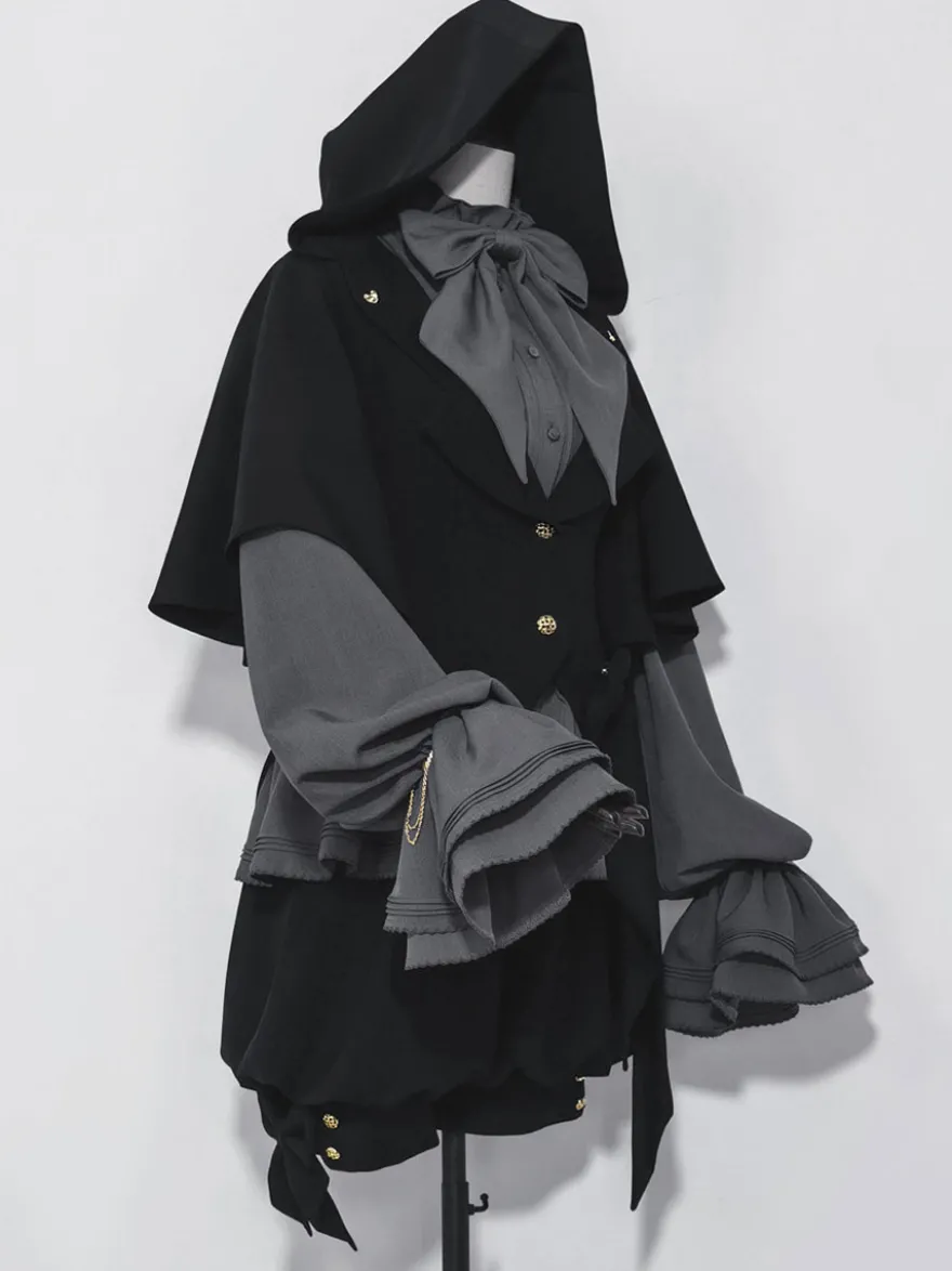 Veste à capuche oreilles lapin gothique Lolita rétro