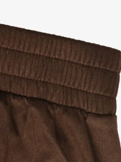 Veste cargo courte vintage à col contrastant épaules tombantes et ourlet élastique