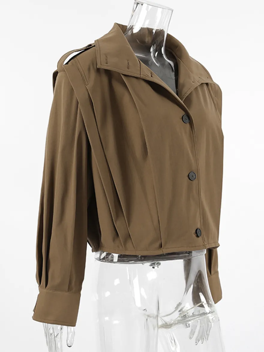 Veste courte à col montant pour femme 2026