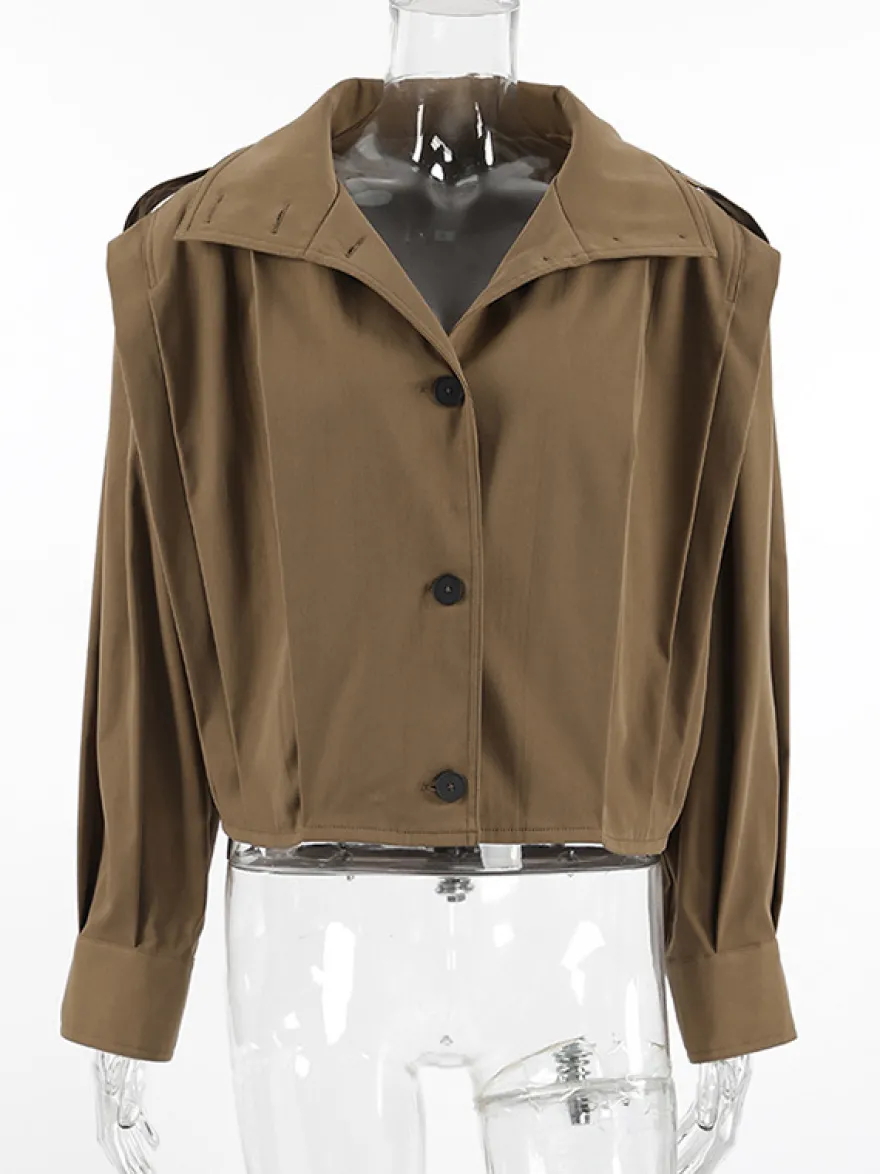 Veste courte à col montant pour femme 2026
