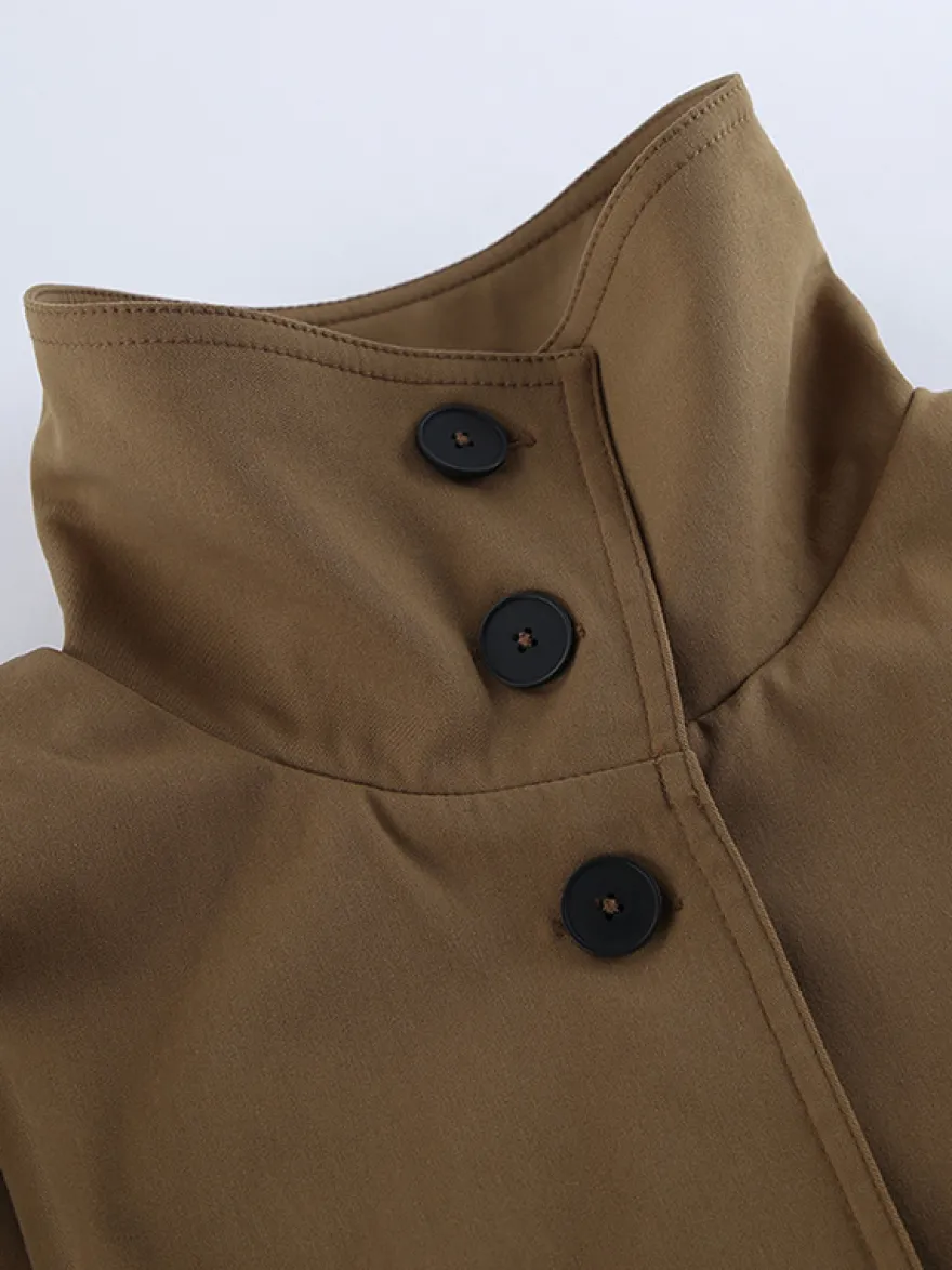 Veste courte à col montant pour femme 2026