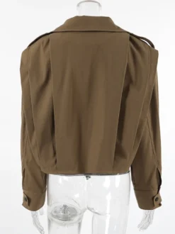 Veste courte à col montant pour femme 2026