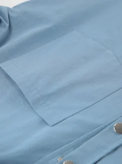 Veste femme à col rabattu boutons coton manches longues vêtement d'extérieur