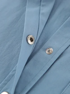 Veste femme à col rabattu boutons coton manches longues vêtement d'extérieur
