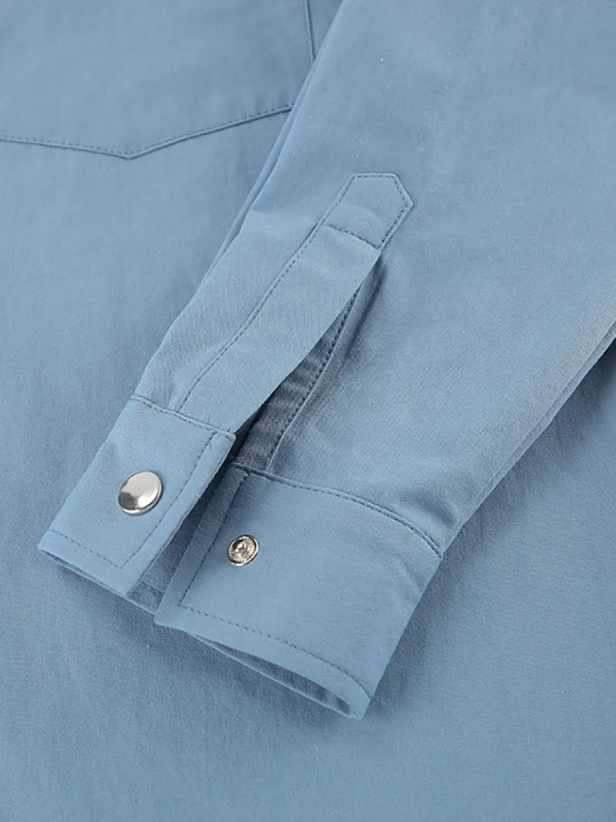 Veste femme à col rabattu boutons coton manches longues vêtement d'extérieur