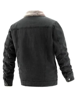 Veste Homme Boutons Denim Élégant