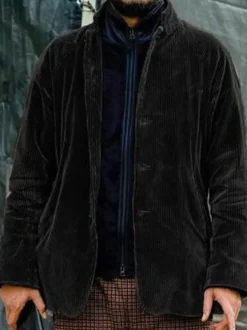 Veste Homme Boutons Polyester Moderne