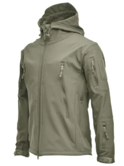 Veste Homme Zipper Polyester Élégant
