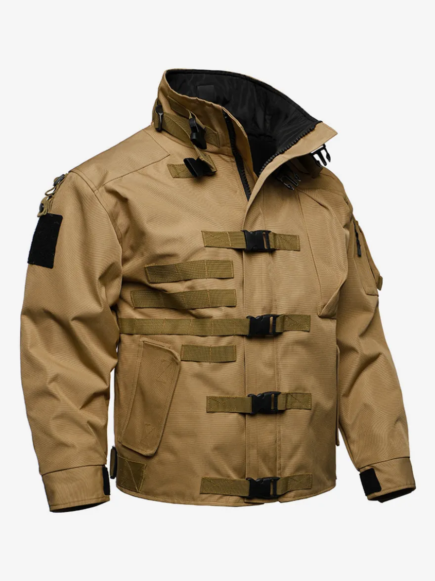Veste militaire décontractée à manches longues pour homme