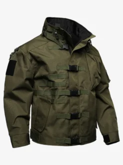 Veste militaire décontractée à manches longues pour homme