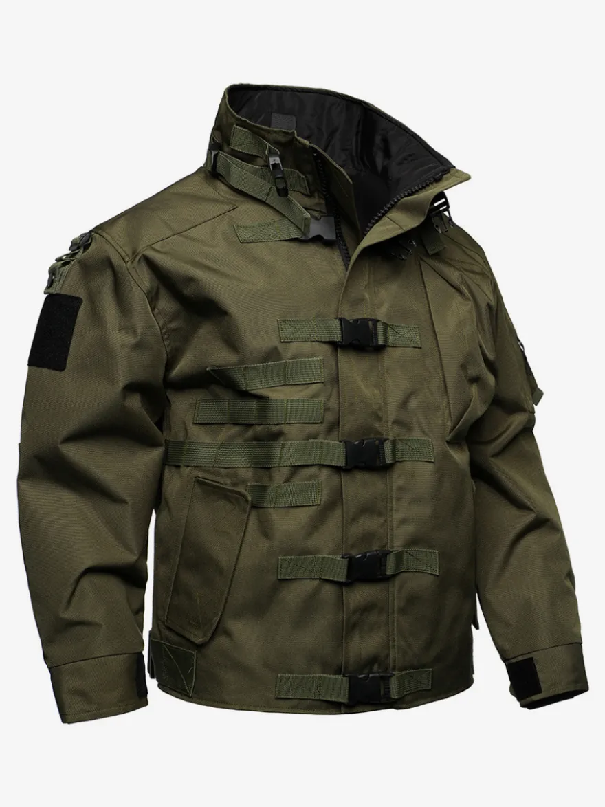 Veste militaire décontractée à manches longues pour homme