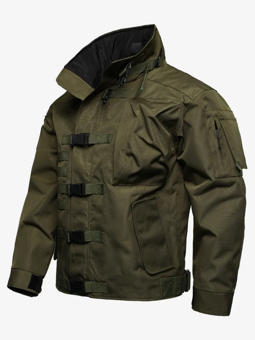 Veste militaire décontractée à manches longues pour homme