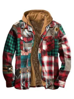 Vestes et manteaux pour hommes vestes pour hommes vestes pour hommes chics plaid clair gris kaki à la mode