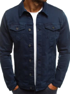 Vestes et manteaux pour hommes Veste pour homme Vestes de Hommes Chic Black Royal Blue Fashionable