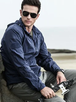 Vestes et manteaux pour hommes Veste pour homme Vestes de Hommes Casual Khaki Royal Blue Moderne