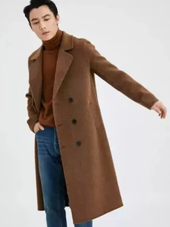 Vestes Hommes Manteaux Col Rabattu À Revers Confortable Gris Chesterfield Chic
