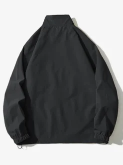 Vestes Hommes Manteaux Sport Décontracté Chic Noir Oversize Col Montant