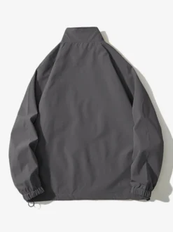 Vestes Hommes Manteaux Sport Décontracté Chic Noir Oversize Col Montant