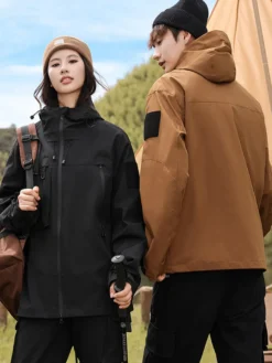 Vestes Manteaux hommes Décontracté Sport à Capuche Noir Écru Blanc Incroyable